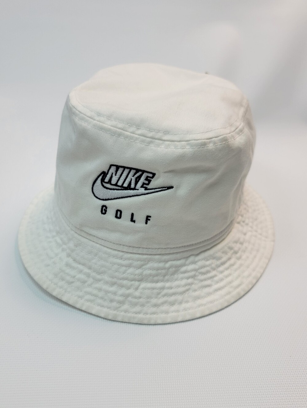 Nike Golf Sportswear Bucket Hat Embroidered Logo White Black C14356 Unisex Sz S